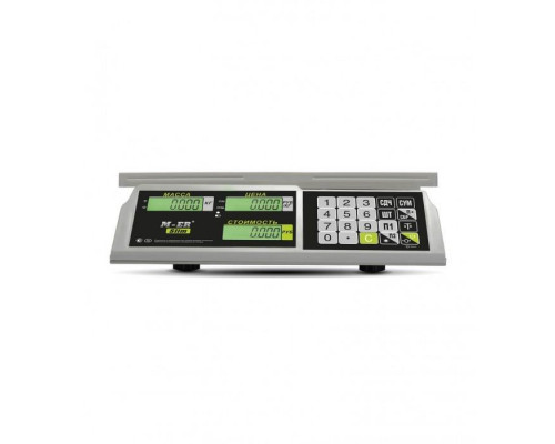 Весы торговые Mertech M-ER 326 AC-32.5 "Slim" (LCD, Белые)